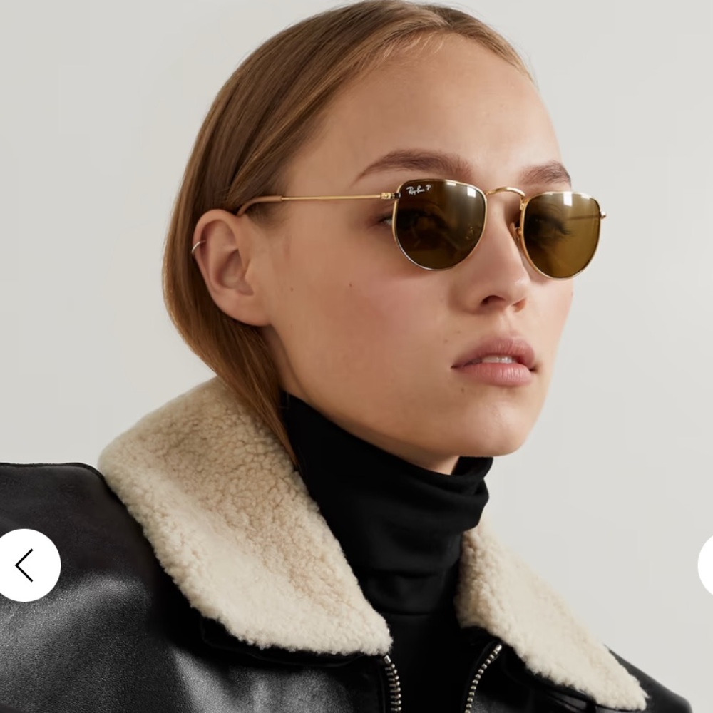 Ray Ban RB3958 Elon Polarized Round Aviators